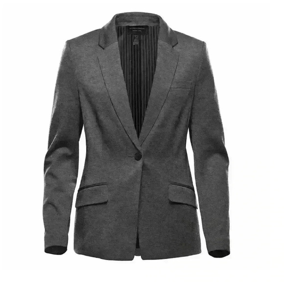 NWT Stormtech Delano Knit Graphite Heather One Button Blazer, M - Picture 3 of 16